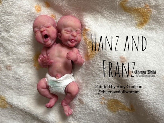 Hanz and Franz 5 inch Silicone baby Doll !