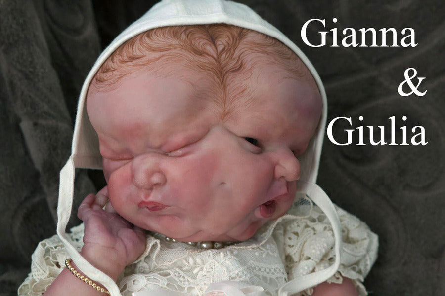 Last chance Pre-Order Gianna and Giulia (Doll kit Only) Doll with Two faces  (diprosopus)